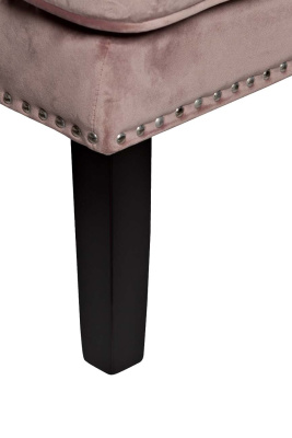 Кресло велюровое дымчато-розовое (с подушкой) 24YJ-7004-06418/1
